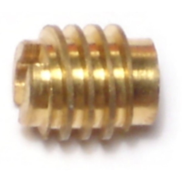 Midwest Fastener Knife Thread Insert, #4-40 Int Thrd Sz, 5/16 in L, Brass, 20 PK 66361